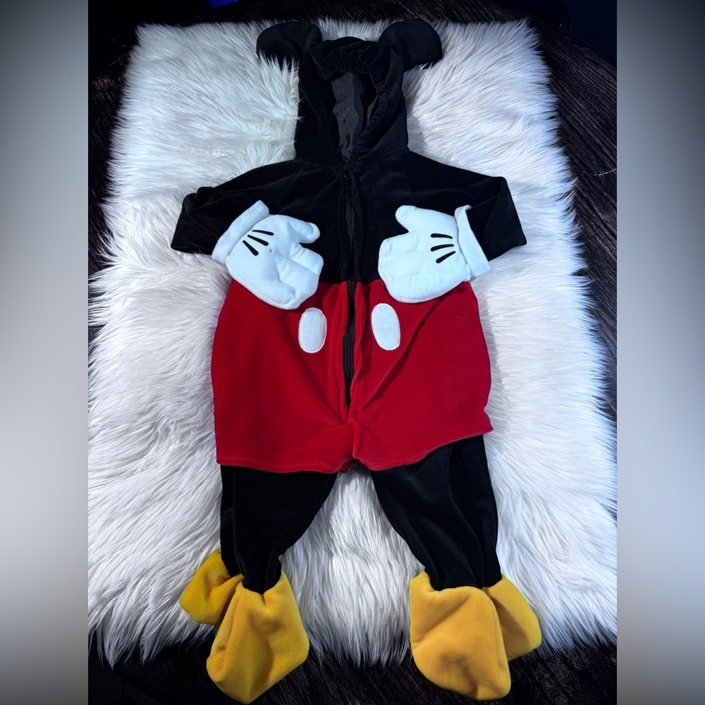 Disney Store Plush Mickey Mouse Halloween Costume Size 6-12 Months